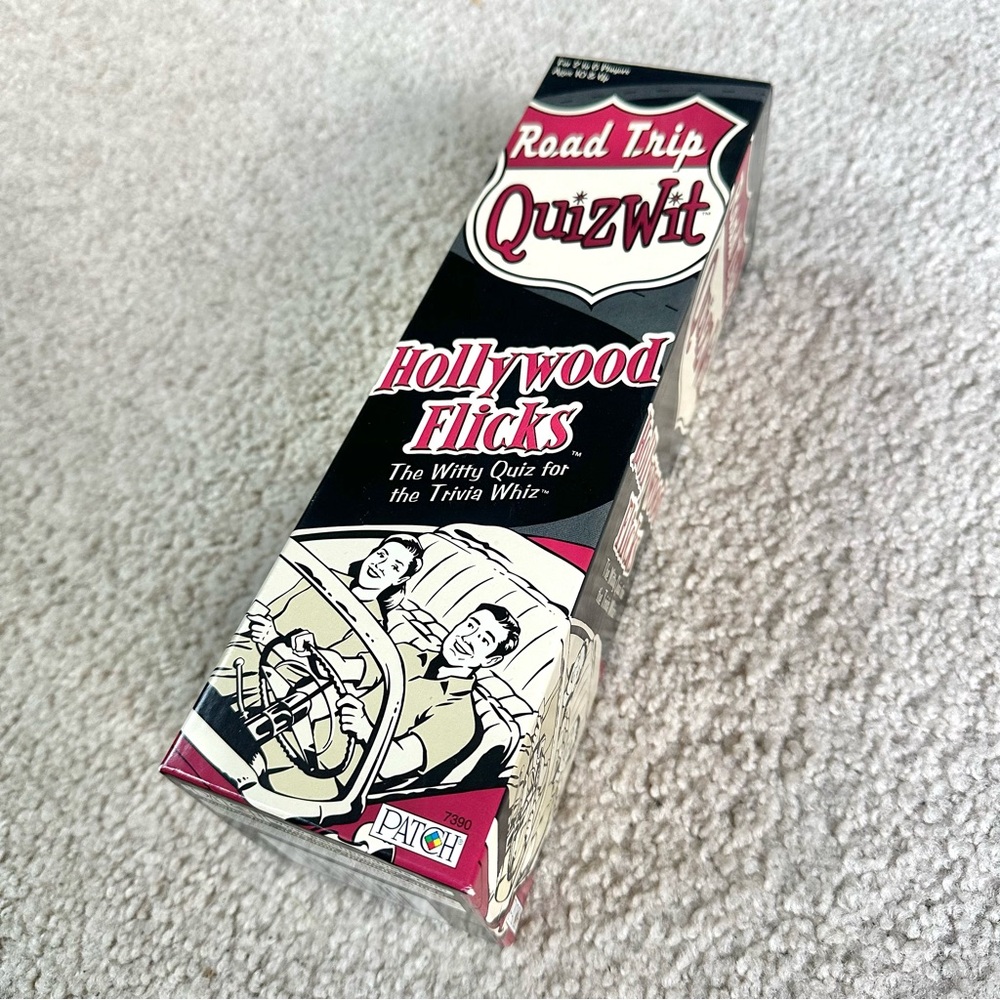 Road Trip Quizwit HOLLYWOOD FLICKS Trivia Game - 2005 Patch Products - Complete!